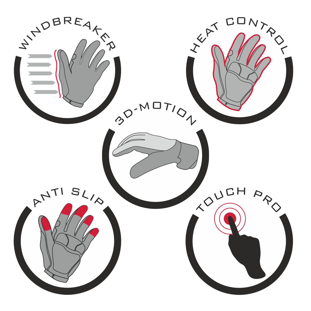 EpicGear - Wholesale Gloves - Unisex - Cruiser Winter Fietshandschoenen Zwart/Roze1