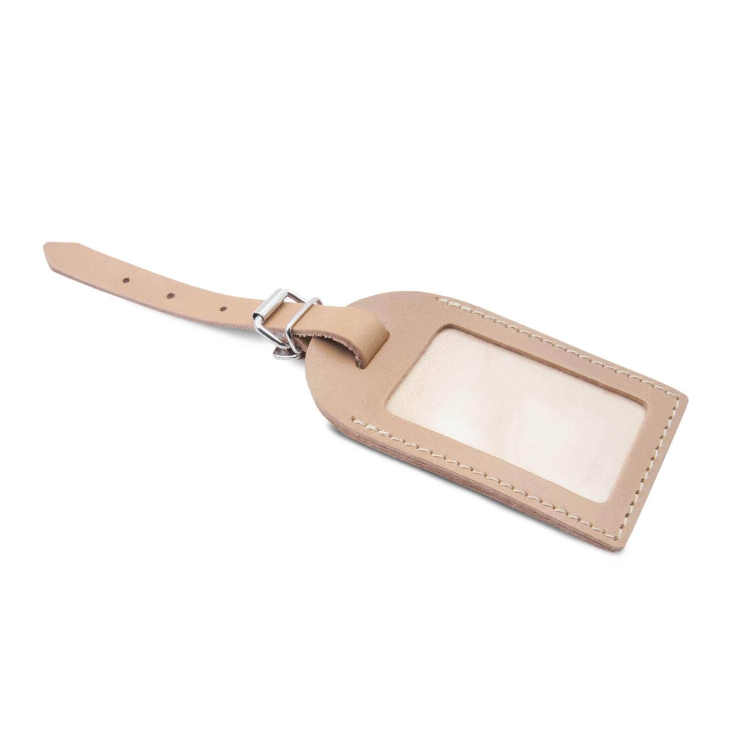 Thielemann Leather Manufacturer – Etiqueta de bagagem por atacado – Etiqueta de bagagem com janela de visualização0