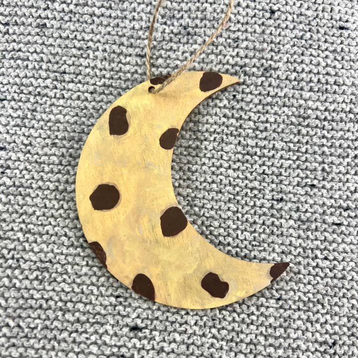 Chocolate Chip Moon Ornament Set for wholesale by Butter Makes Me Happy