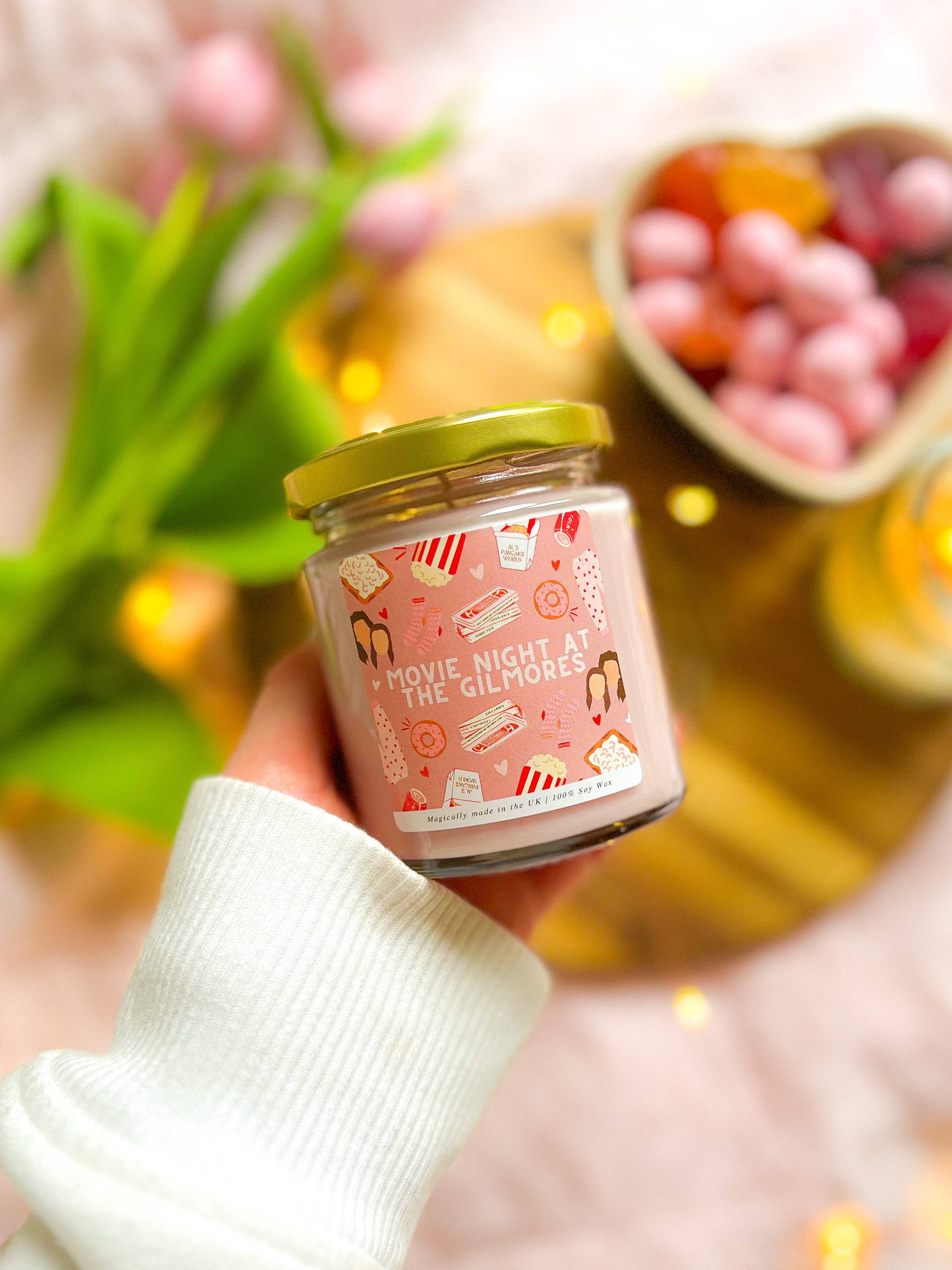 Walts Waxes – wholesale Votive candle – Movie night with the Gilmores Inspired Candle1