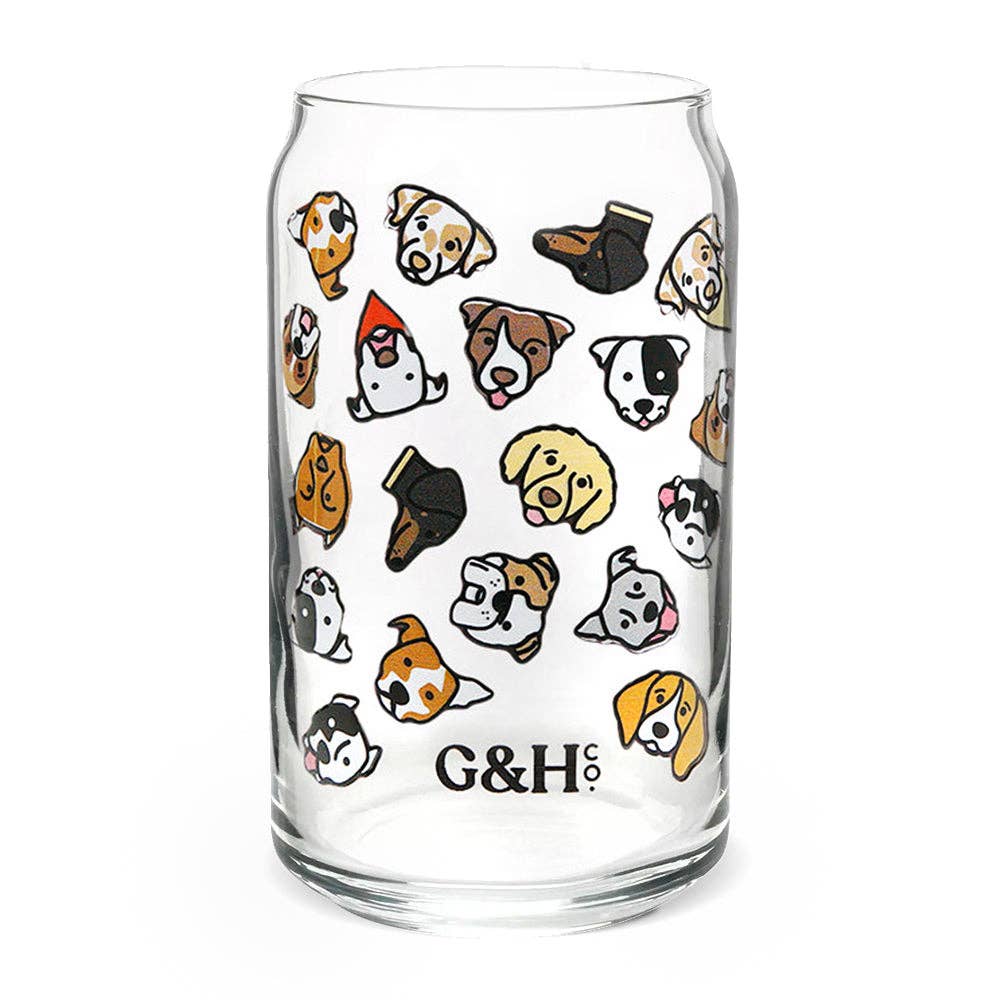 Grounds & Hounds Coffee Co. - Wholesale Drinking Glass/Cup - Must Love Dogs Cold Brew Glass0