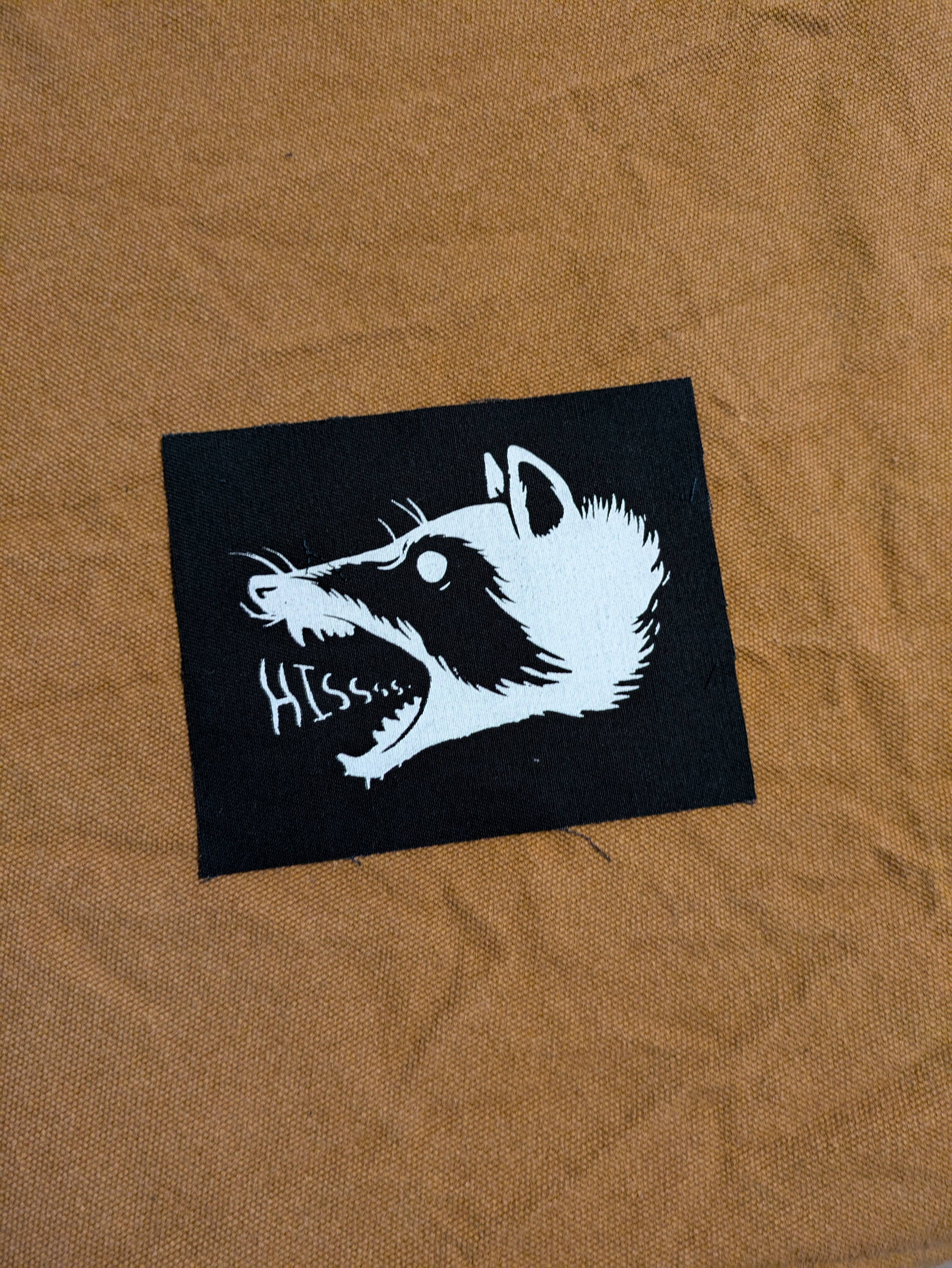 Goodbye Zach - Wholesale Patch - Raccoon Hissing Sew On Patch | Screen Print