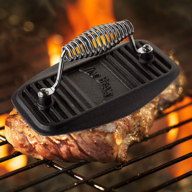 Style Asia - Wholesale Kitchen Tool/Gadget - Jim Beam 9" Stainless Steel Cast Iron Meat Press5