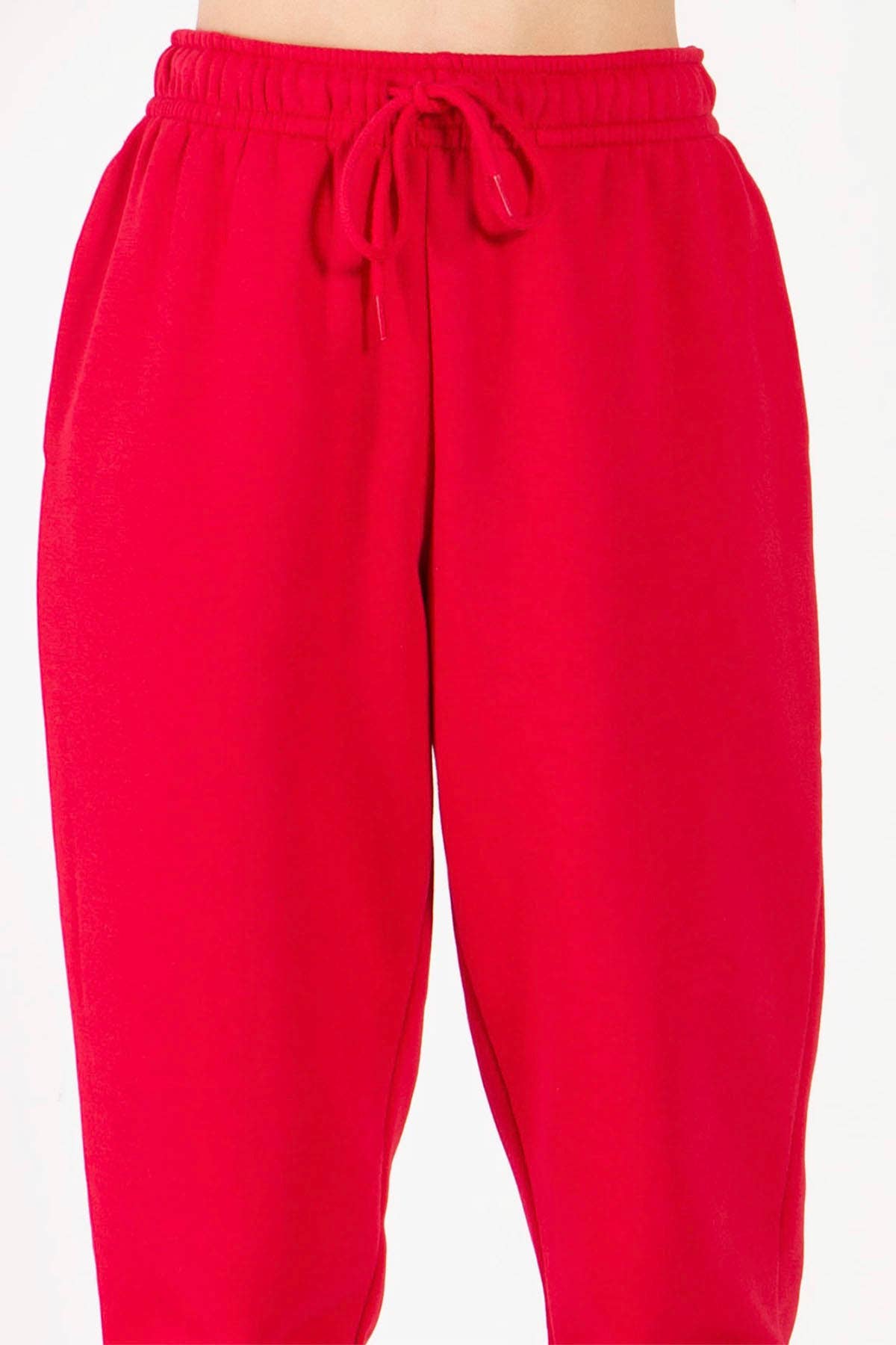 Color 5 - Wholesale Athletic Sweatpants/Joggers - Women's - Solid color fleece jogger pants with elastic waist band11