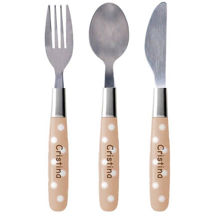 Tutete - Wholesale Flatware Set - Kids & Baby - Lunar Cutlery Set Caramel