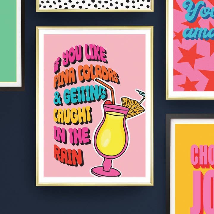 PINA COLADAS | WALL ART PRINT for wholesale by Penny And Me