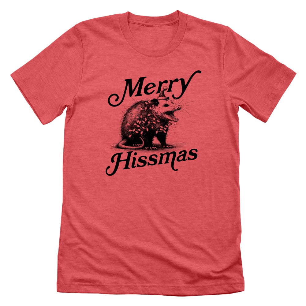 Let's Get This Thread - Wholesale Screen Printed T-Shirt - Unisex - Merry Hissmas Script2