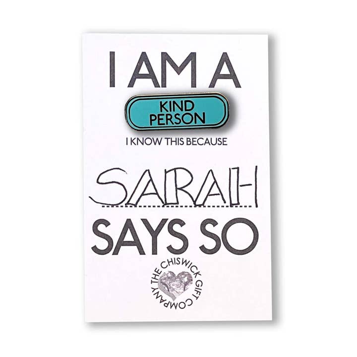 Kind Person emalje-nålemærke for engroshandel hos Two Little Boys