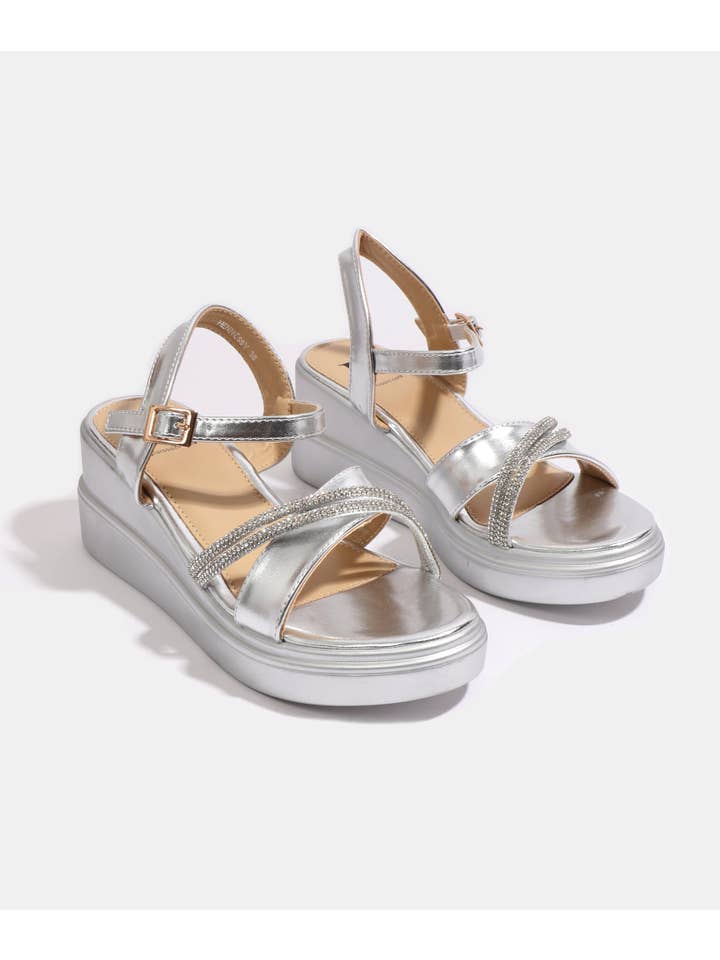 Pia Rossini Ltd - Wholesale Sandals - Women's - Hennessy Sandal - Silver