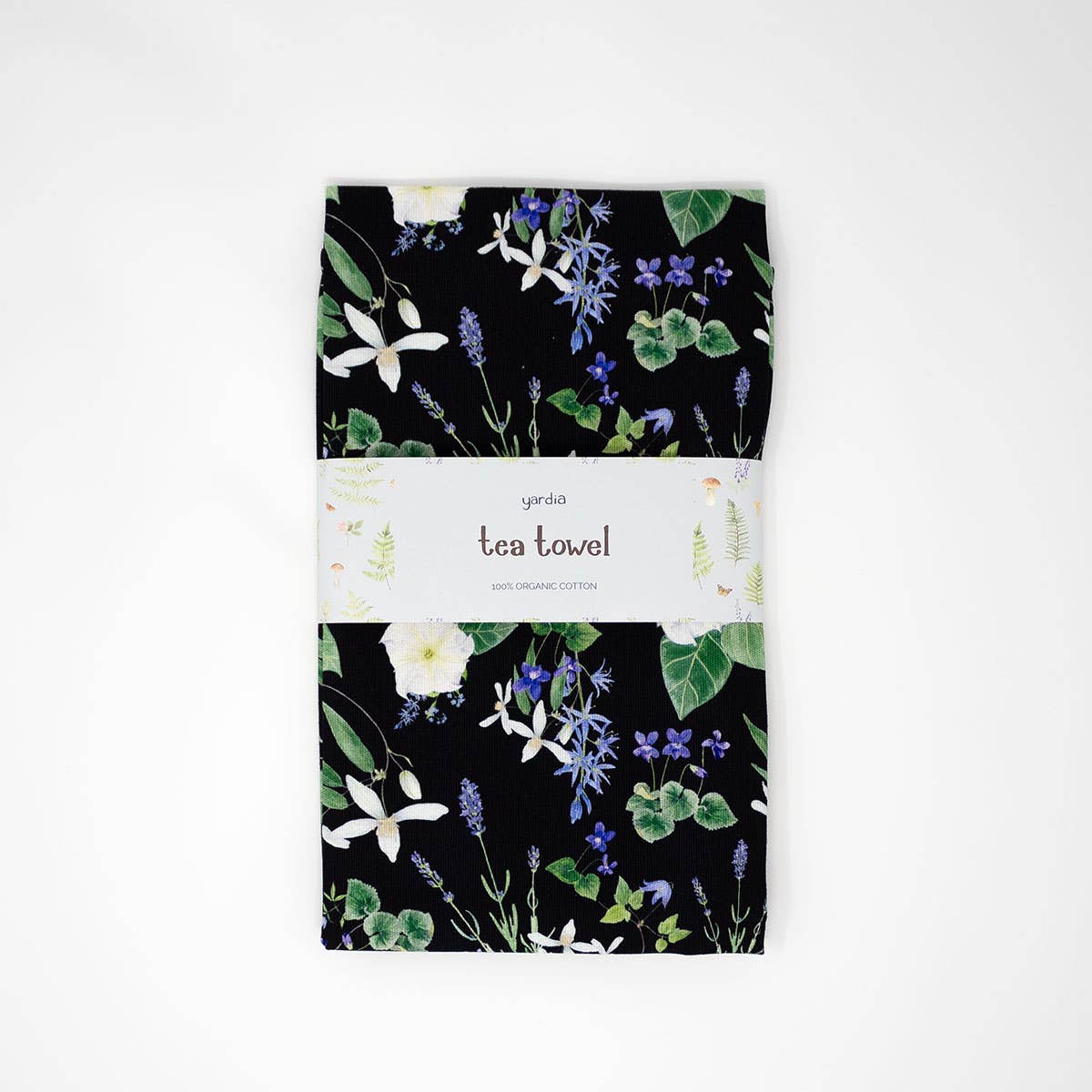 Yardia - Wholesale Tea Towel - Night Garden Tea Towel - Organic Cotton Towel