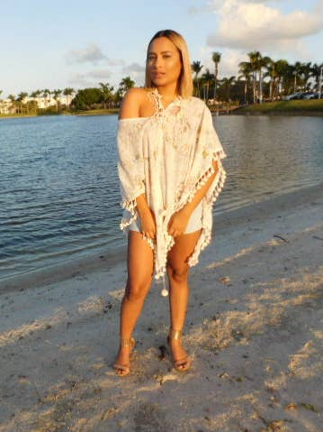 Boho Chile Print kaftan TERUG OP VOORRAAD voor wholesale door Ranee's