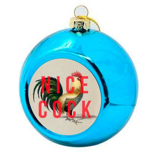CHRISTMAS BAUBLES, NICE COCK BY THE 13 PRINTS for wholesale by ART WOW