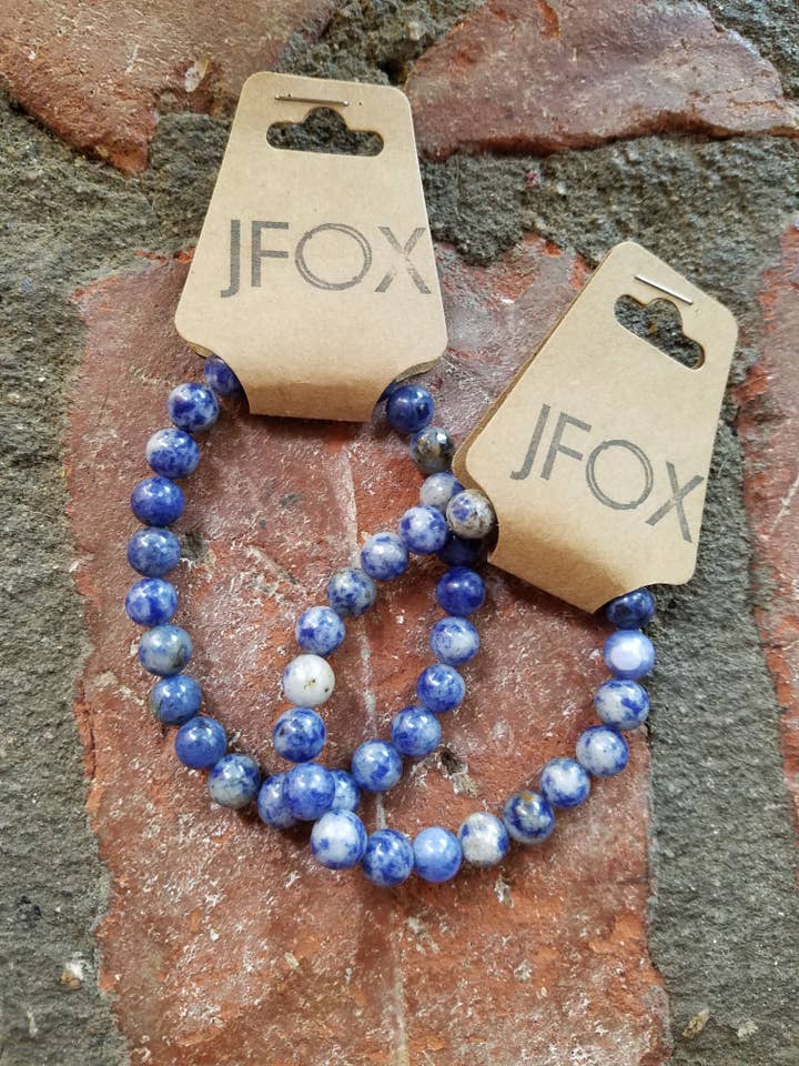 Pulseira Sodalita por atacado de JFOX Jewelry