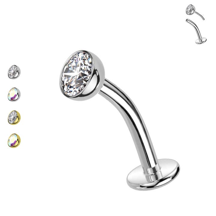 PD-211 Push-in Crystal navel Piercing för wholesale av Awaken