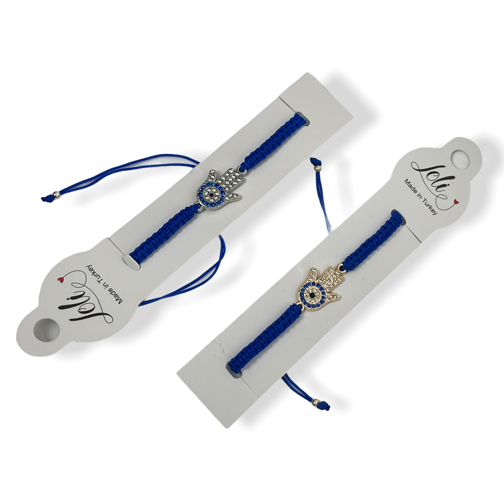 Loli - Vendita all'ingrosso Braccialetto con ciondolo/pendente - Bracciale Macrome Hamsa Mano Malocchio Zirconium6