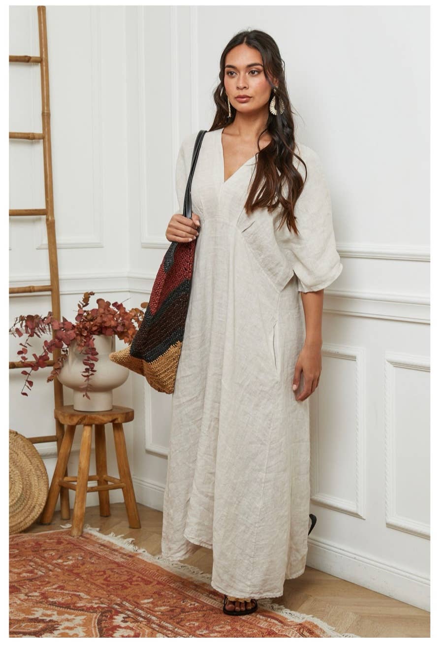 LÉA & LUC - Wholesale Dress - Women's - 100% linen dresses REF. 103025