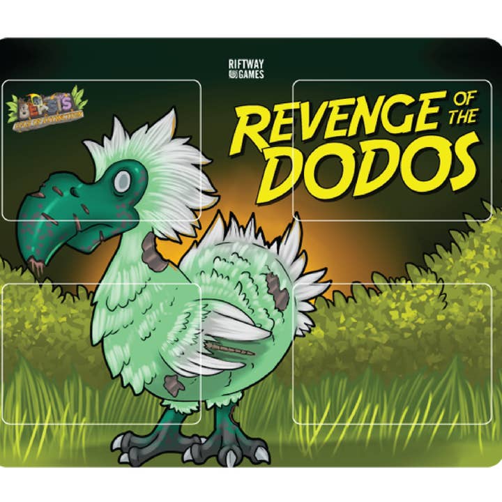 Revenge of the Dodos Game Playmat for wholesale by Riftway Games
