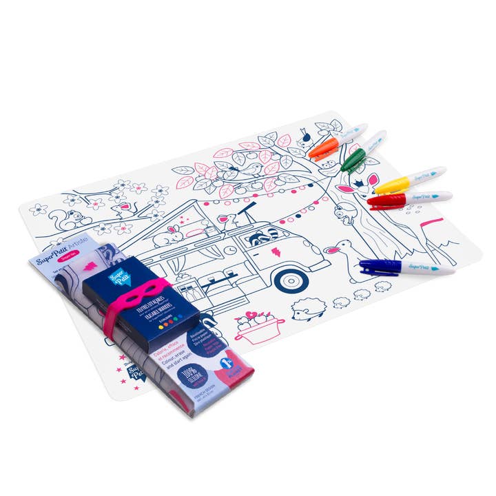 Reusable coloring - DREAM VAN silicone set - JUNE for wholesale by SuperPetit