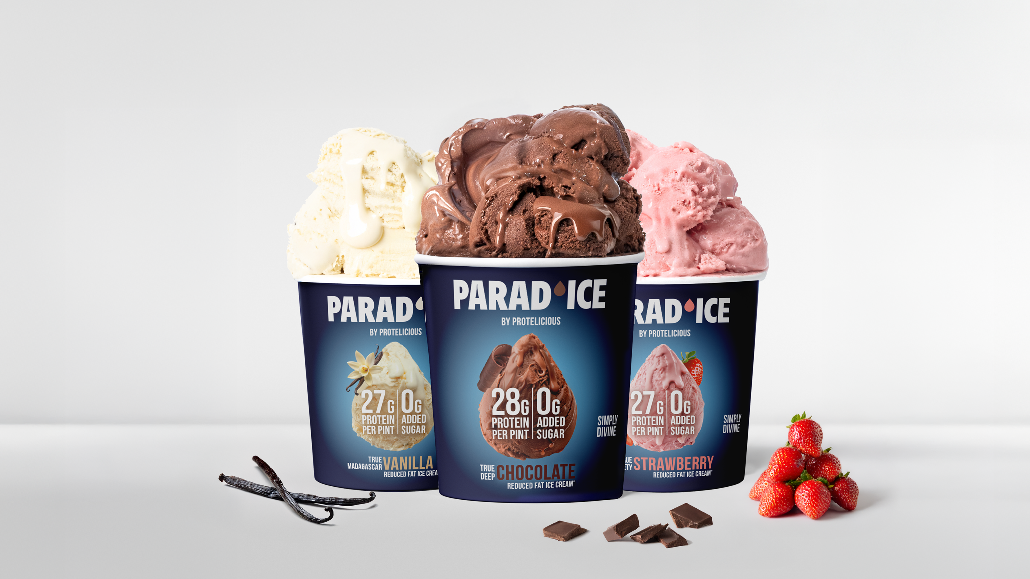 Protelicious - Wholesale Ice Cream/Sorbet - GOURMET ICE CREAM, HIGH PROTEIN, 0 ADDED SUGAR, REDUCED FAT2