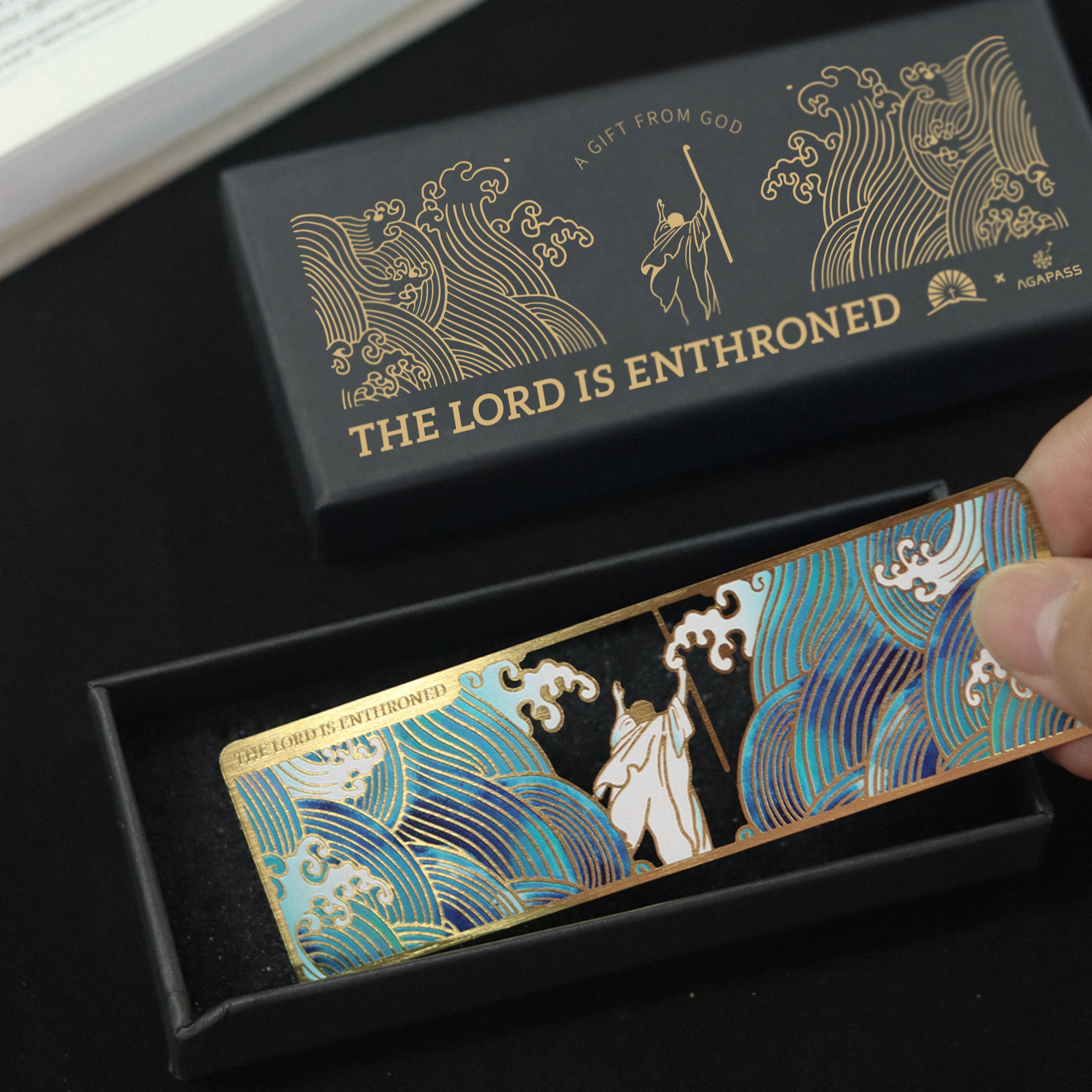 LuminaSalina – wholesale Bookmark – Parting of the Red Sea - Hollowed Metal Bookmark Christian Gift Jesus Christ7