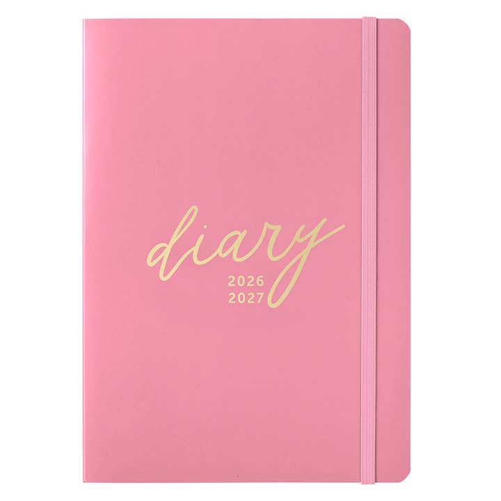 Meio do Ano - Agenda Semanal 2026/27 - Rosa vivo por atacado de Busy B