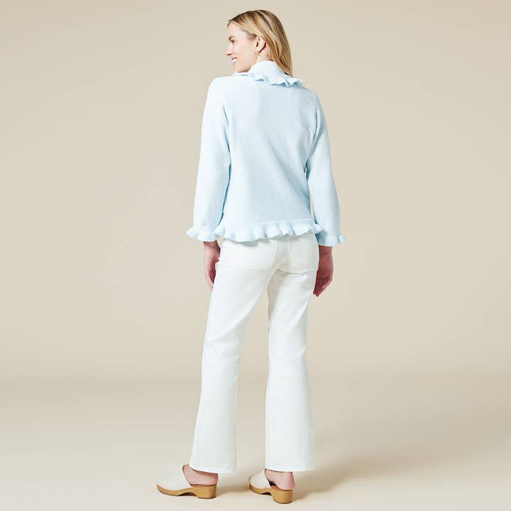 Softies - Wholesale Jacket - Women's - Dreamy Drape Ruffle Chenille Bed Jacket for Women