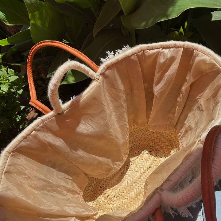 craftberber - Wholesale Beach Bag - Handwoven Straw Tote – French Market Basket with Tassel5