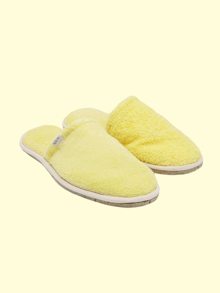 Caussün - Wholesale Slippers - Women's - Slippers - Simone Yellow Lemon Sponge4