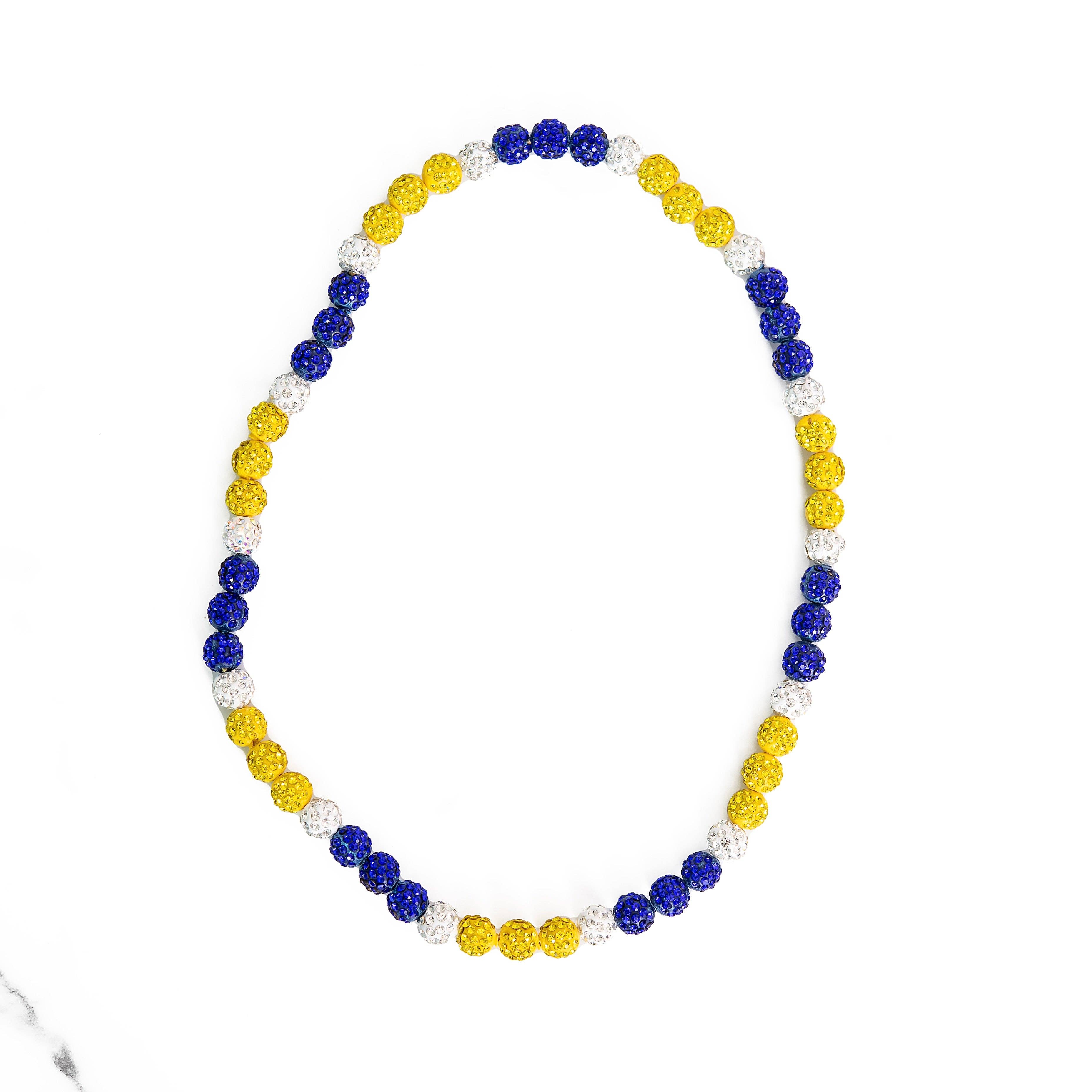 Golden Thread – wholesale Pärlband/Pärlhalsband – Bling Baseball Halsband7