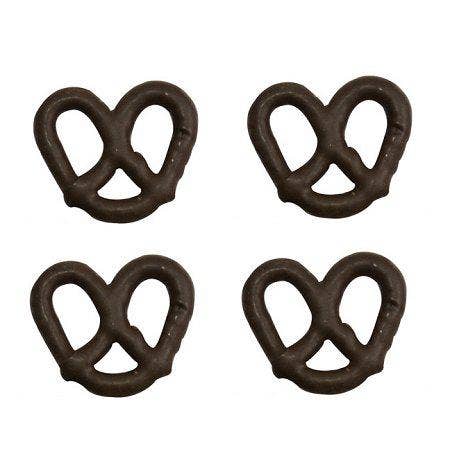 Long Island Candy Factory - Wholesale Pretzels - Asher's Dark Chocolate Covered Pretzels 7 POUND BOX 139 PIECES