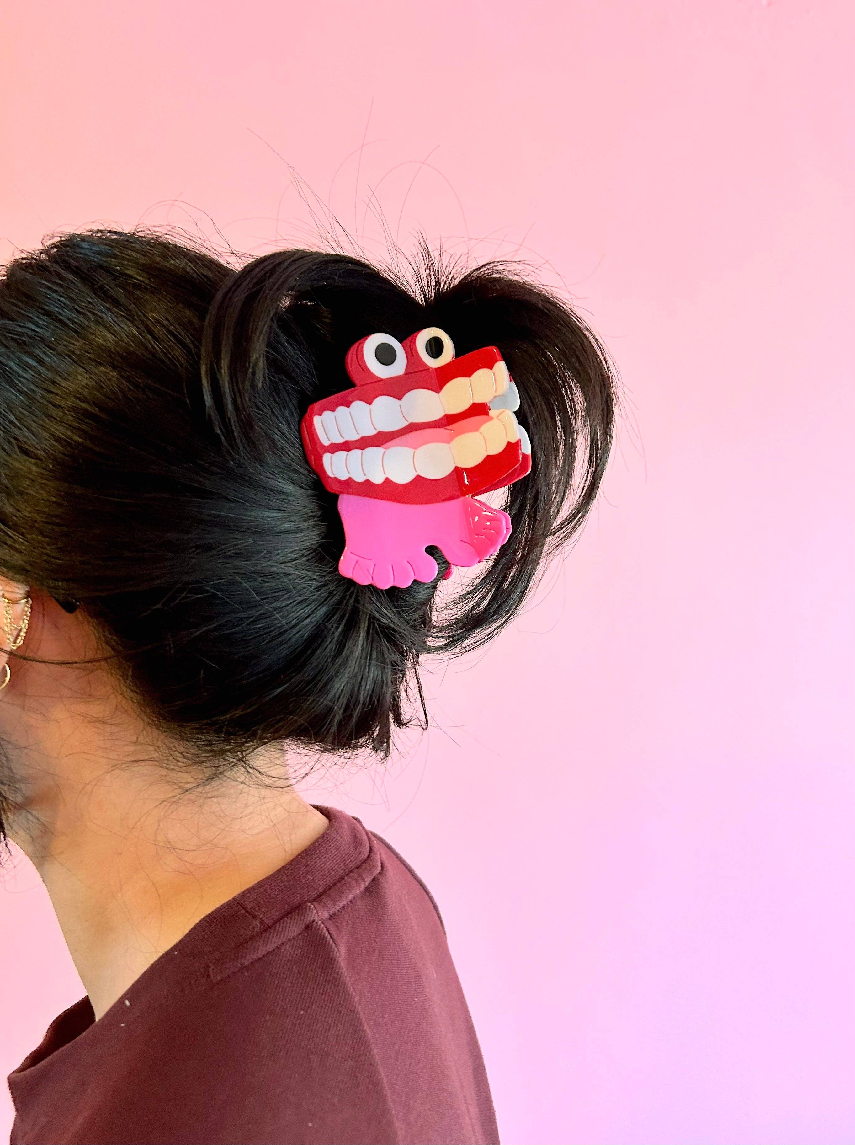 The Peach Fuzz - Vendita all'ingrosso Set di accessori per capelli - Donna - Artiglio per capelli a forma di denti chiacchieroni7