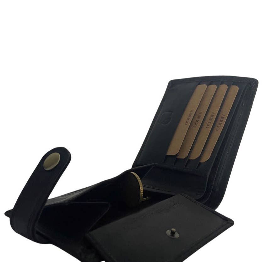 Arrigo - Wholesale Wallet - Men's - Billfold Men Wallet - Buffalo Leather - RFID4