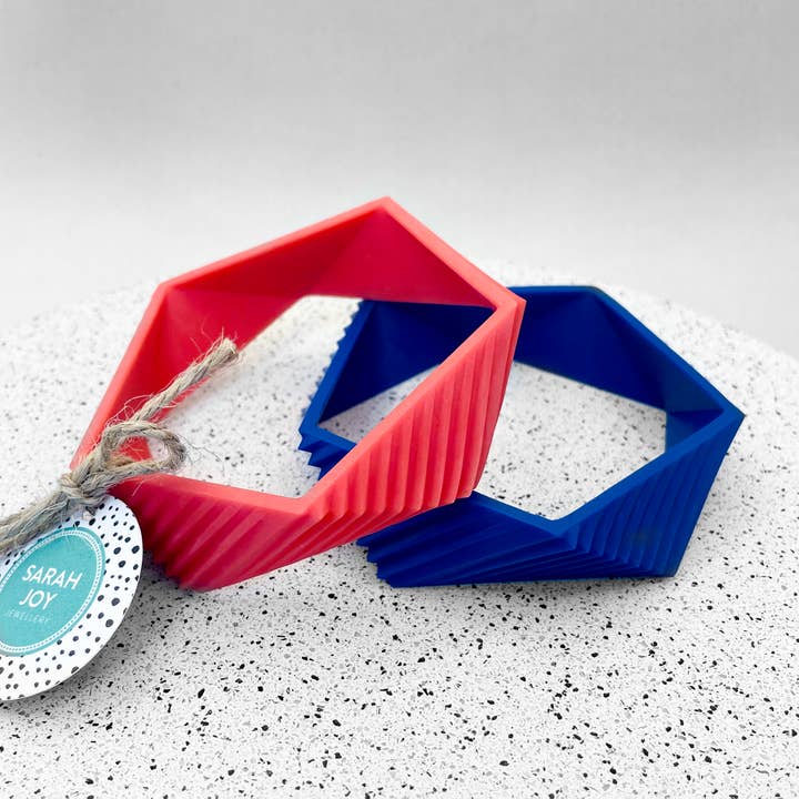 Stripe Geo Bangle for wholesale by Sarah Joy Jewellery