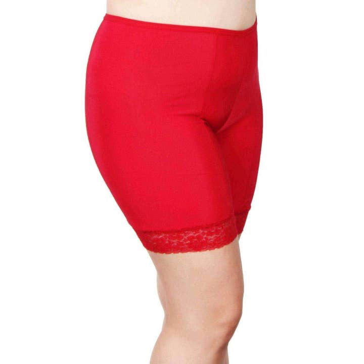 Signature Fusion Shortlette Slipshort 7" | Red for wholesale by Undersummers by CarrieRae
