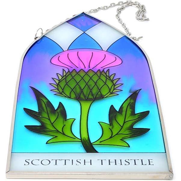 Dublin Gift Company - Venta al por mayor Atrapasoles - Panel gótico de cardo escocés2