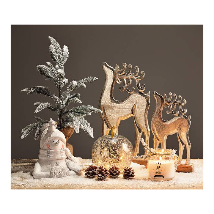 Wurm - Wholesale Artificial Plant - Fir tree with artificial snow Green (W/H/D) 30x51x30cm2