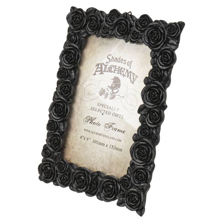 Pacific Trading - Wholesale Picture Frame - 14511 Black Roses Photo Picture Frame 6" x 4" C/24