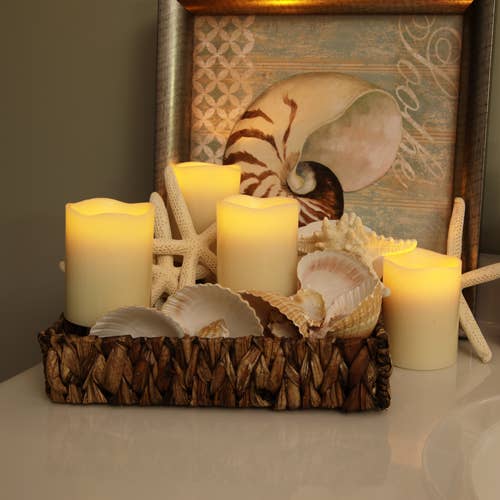 Flipo Group, Ltd. - Wholesale Flameless Candle - Ivory Wax Flameless LED Pillar Candles with Melted Top3