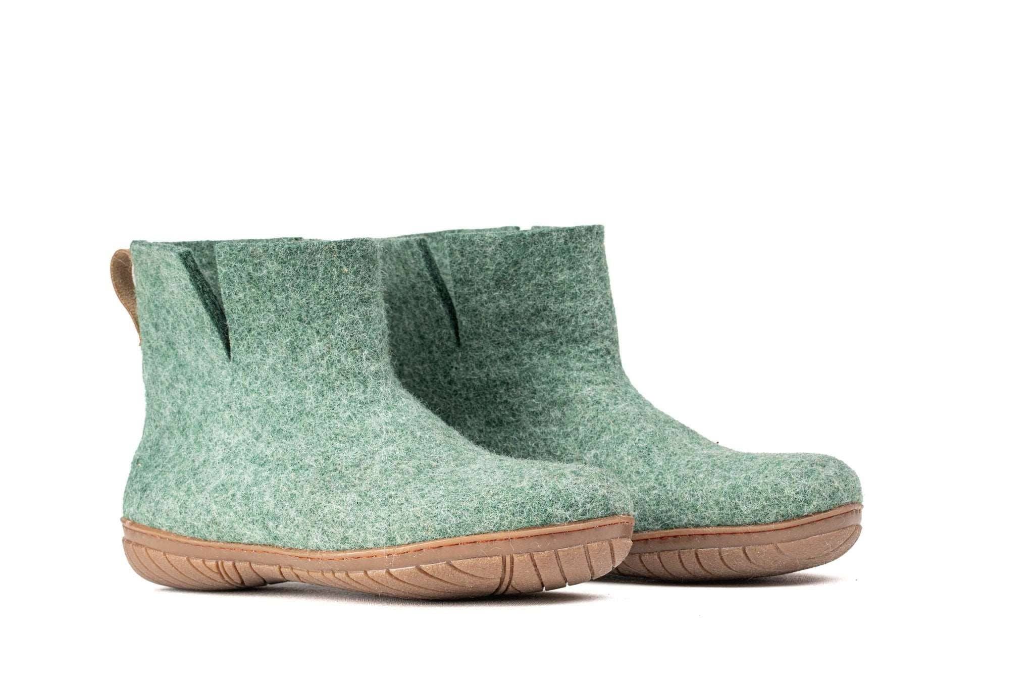 Woollyes Inc - Venta al por mayor Botas - Unisex - Botas bajas para exteriores con suela de goma - Jungle Green4