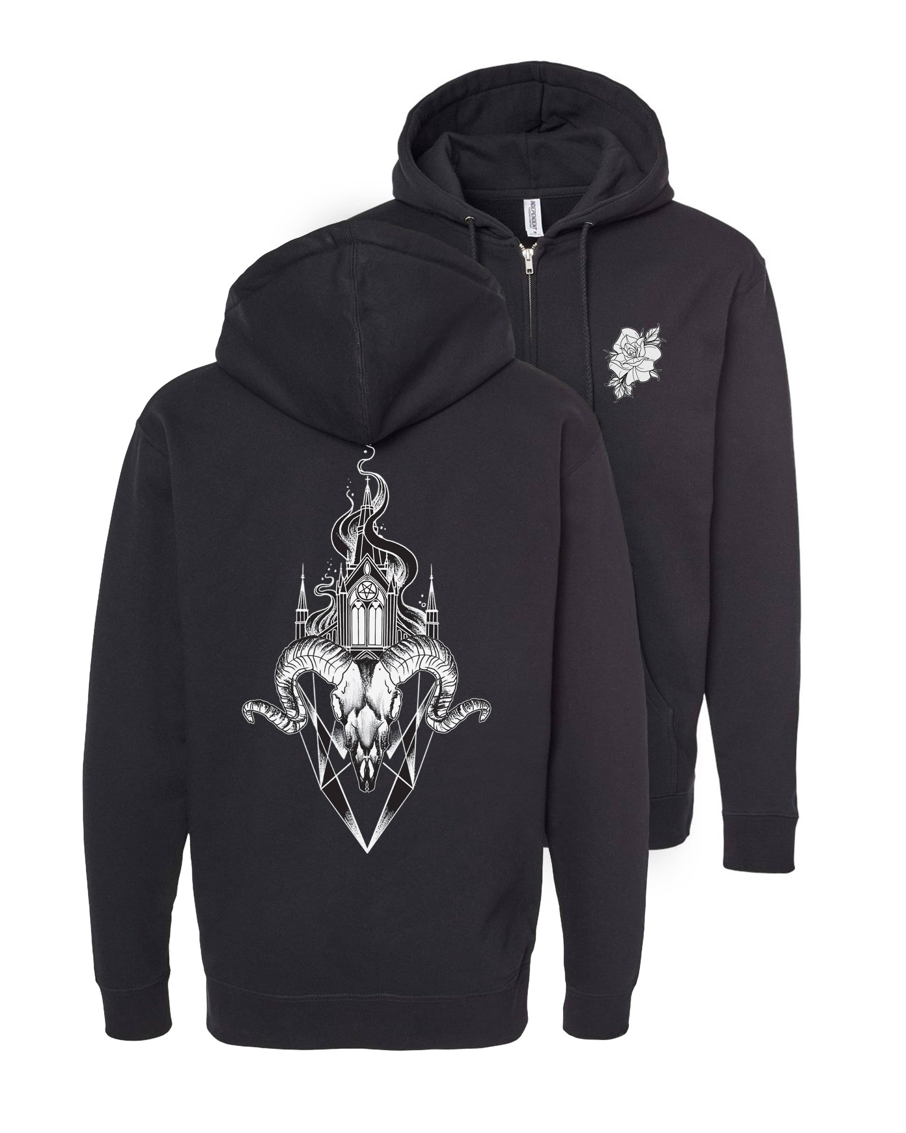 Fingers Duke - Wholesale Hoodie - Unisex - Black Presbytery · Zip Up Hoodie0