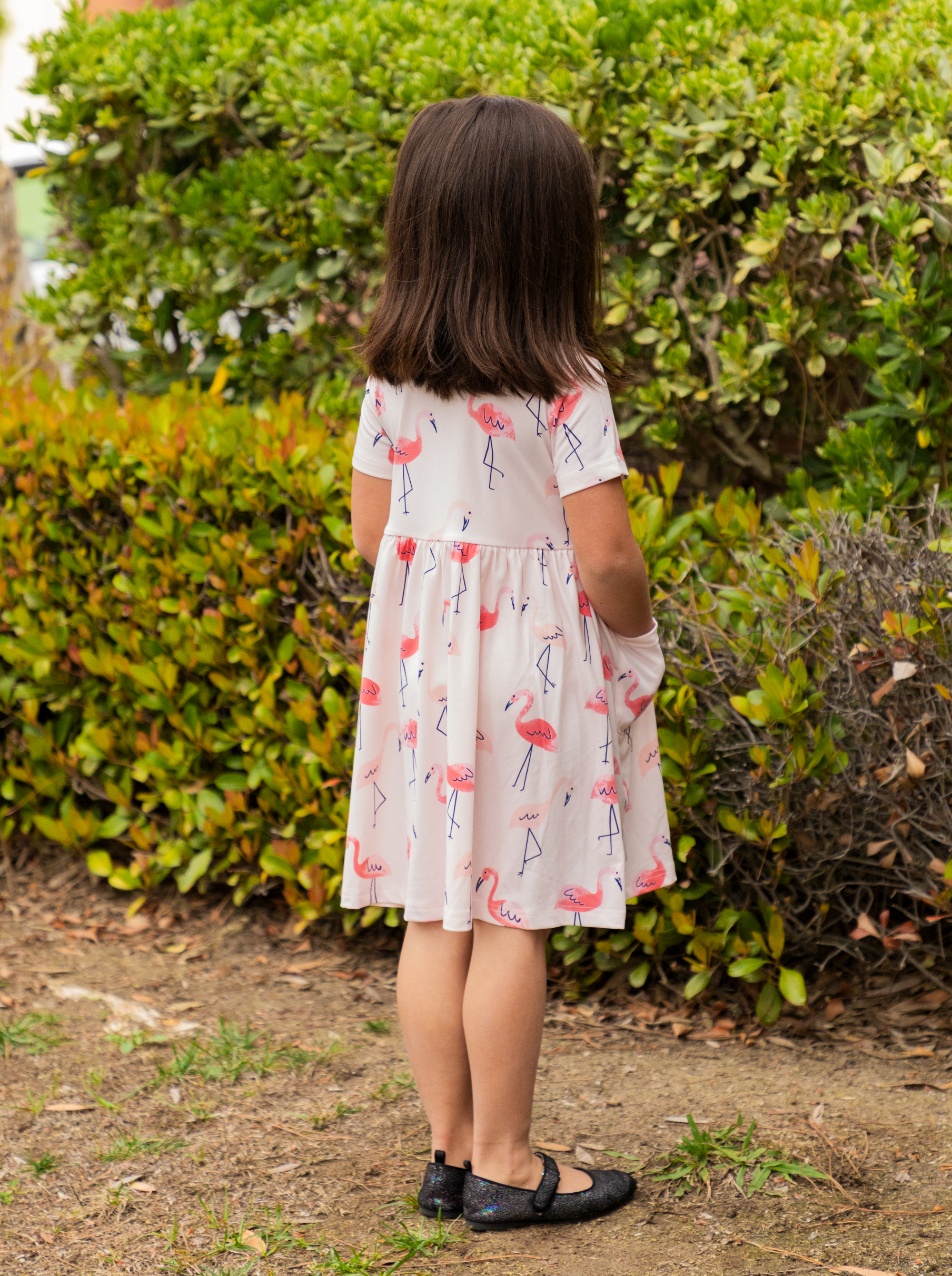 Tickled Teal - Wholesale Dress - Kids - Spring Pattern Little Girls Pocket Dress23