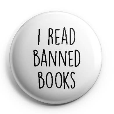Prickly Cactus Collage - Wholesale Lapel Pin/Button - I Read Banned Books Pinback Button/ Badge0