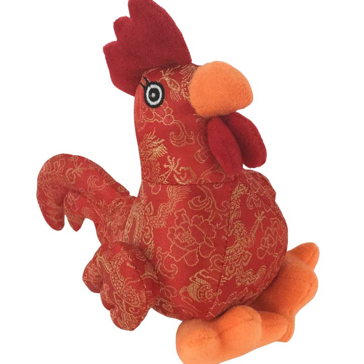8" CNY Rooster for wholesale by Soft Stuff Creations, Inc.