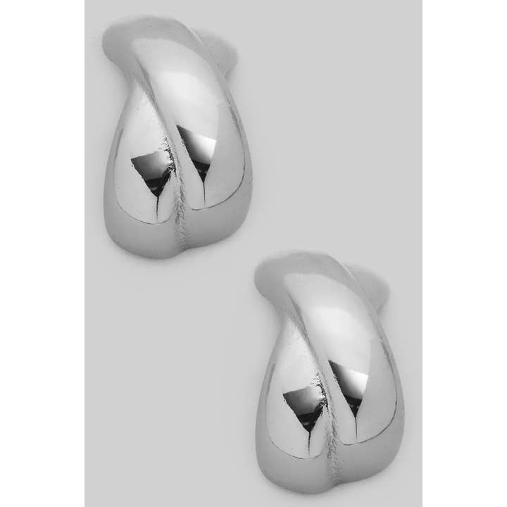 PENDIENTES CURVADOS X DE ACERO INOXIDABLE para venta al por mayor de Girly