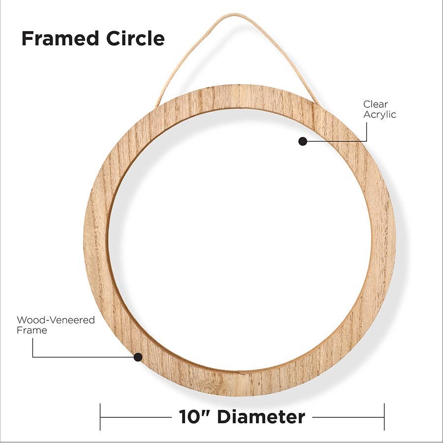 Plaid Crafts - Wholesale Craft Supplies - Fragment Effects™ Framed Circle Surface, 10" Diameter1