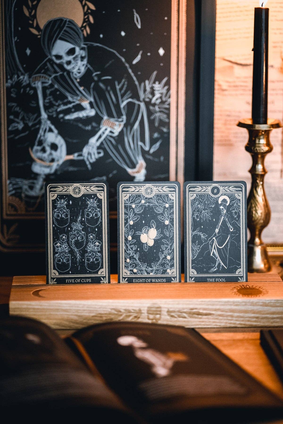 13th Press - Wholesale Decorative Tabletop Object - "Celestial" Altar Stand, Tarot reading card stand5