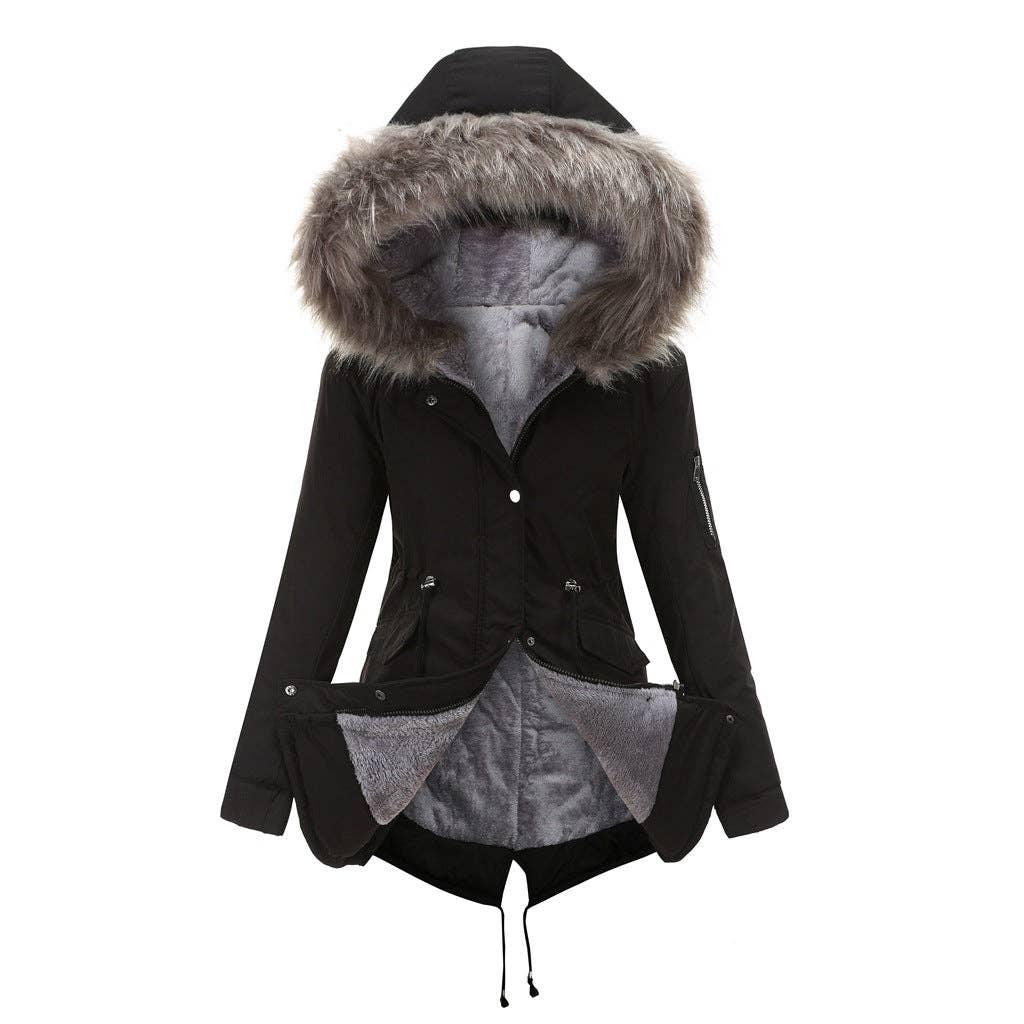 Marayn - Wholesale Coat - Women's - Warm Hooded MidLength Padded Parka Coat  Winter 202560