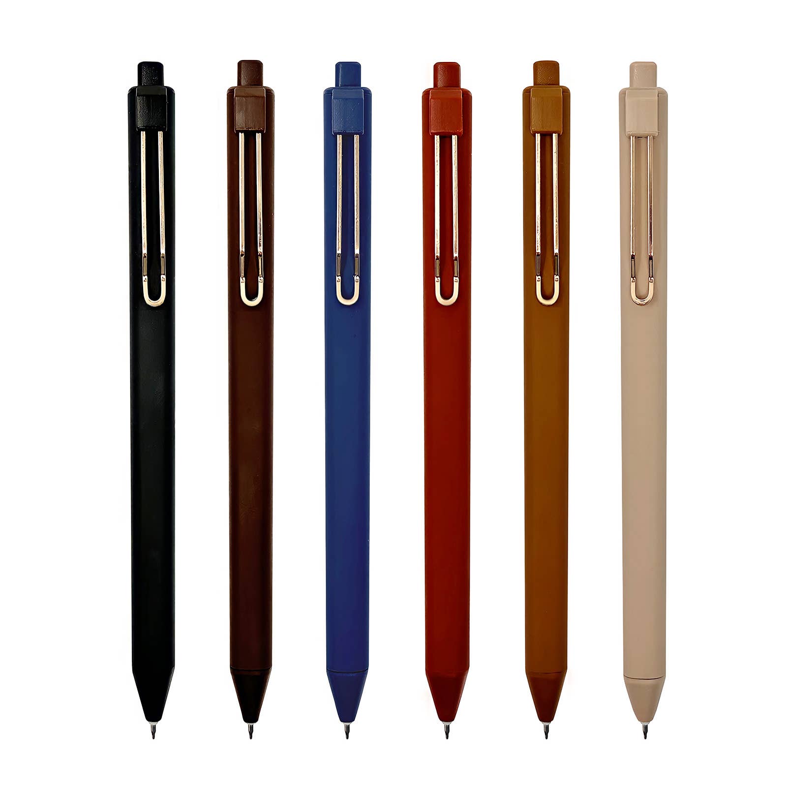 Wrapables.com - Wholesale Pen - Wrapables Retractable Black Ink Gel Pens, 0.5mm (Set of 6)27