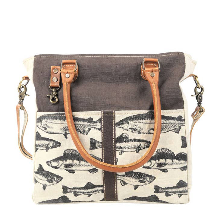 Brown Back Drop With Fish Canvas Tote and other Purchase Wholesale ayers and sons fish. Free Returns & Net 60 Terms on Faire trending on Faire.