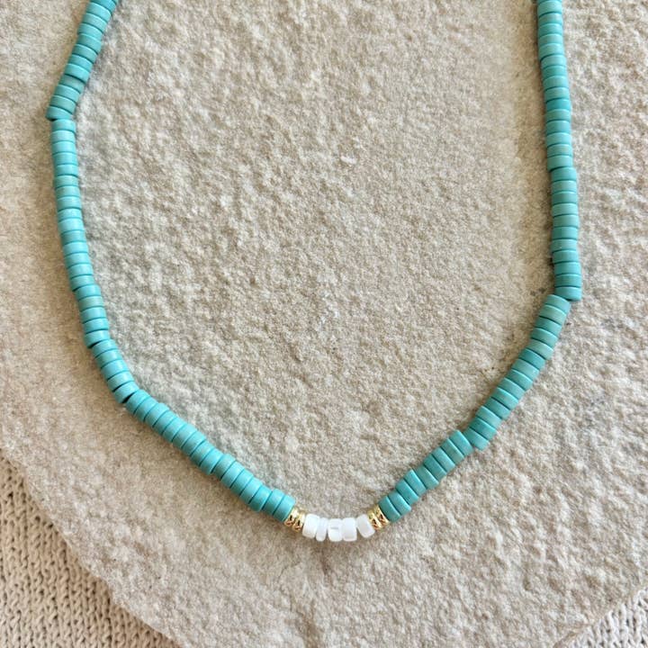 NATASHA TURQUOISE NECKLACE for wholesale by Wild Cactus Co.
